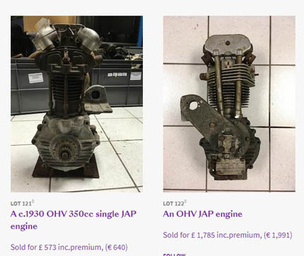 Box of Norton Parts